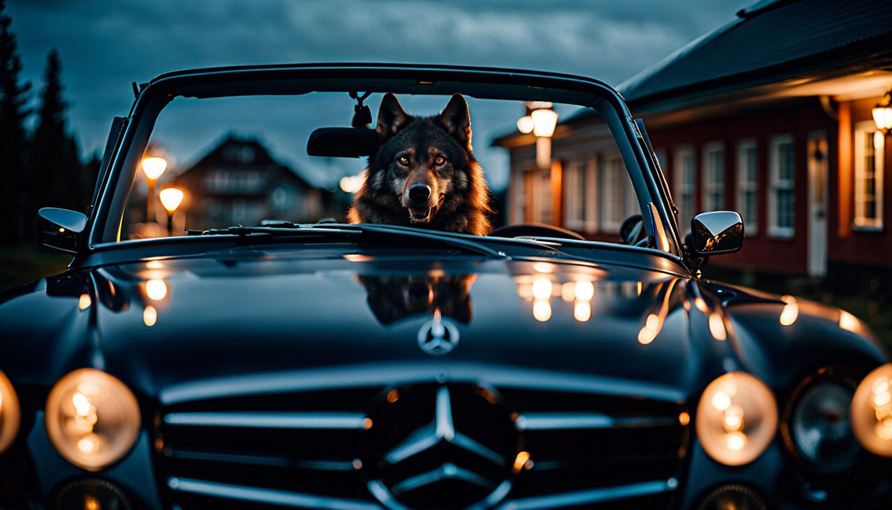Werewolf Driving Werewolf in Estonia in Mercedes Car by EstonianWerewolf on DeviantArt