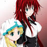 Asia Argento and Rias Gremory