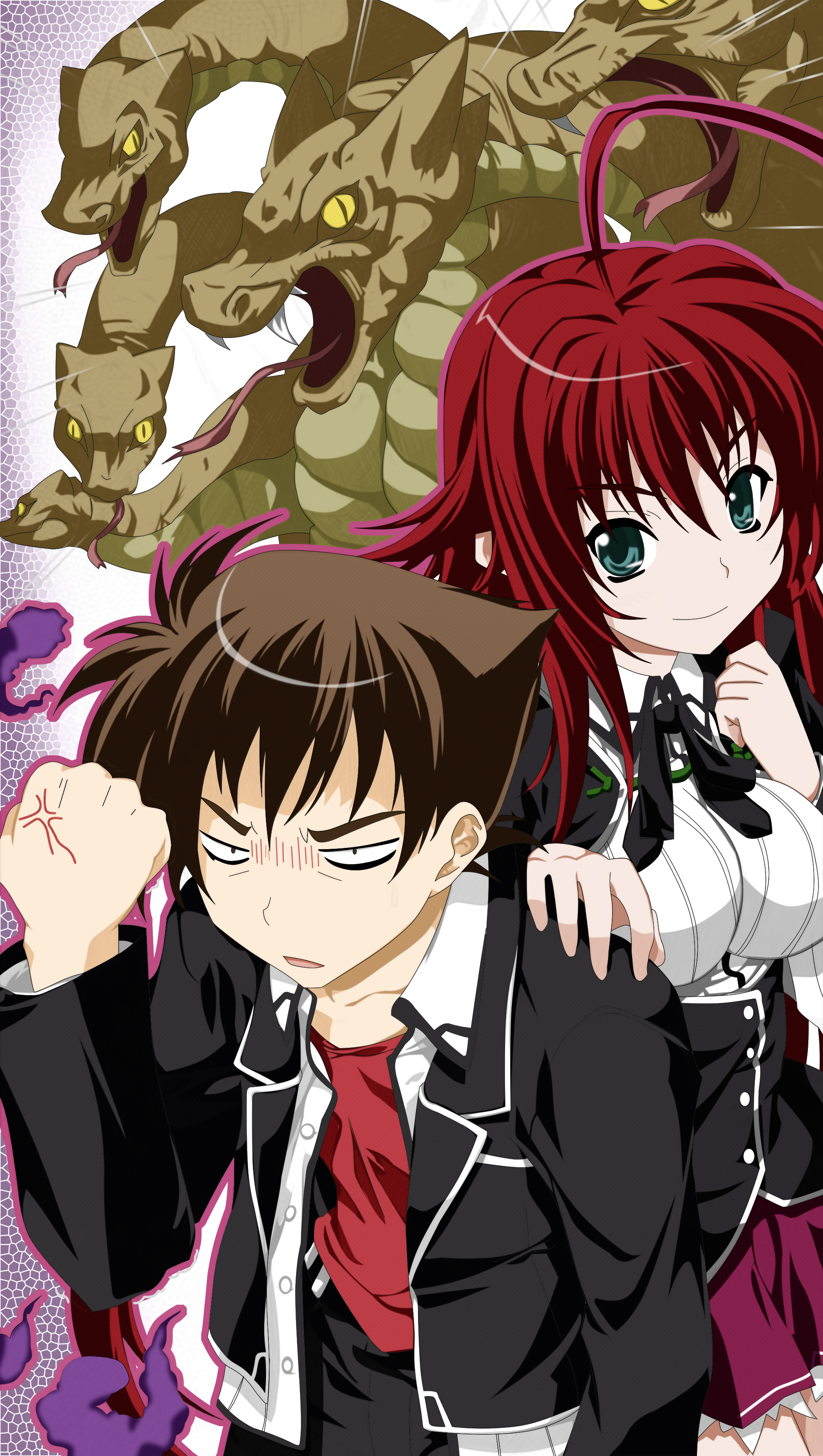 Rias Gremory and Issei Hyoudou