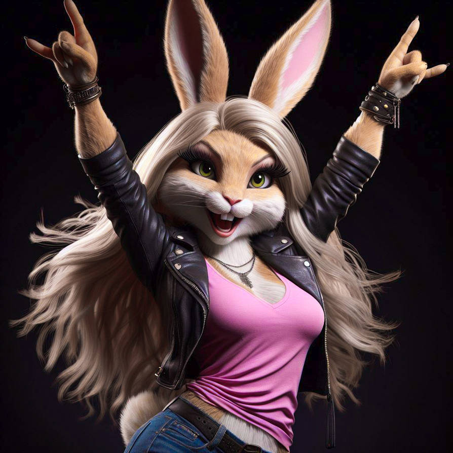 Bunnie rabbit rock by SallysAcorn on DeviantArt