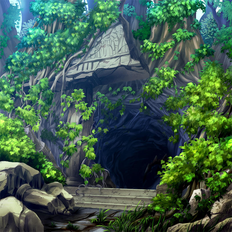 Cave entrance by sakuranez on DeviantArt