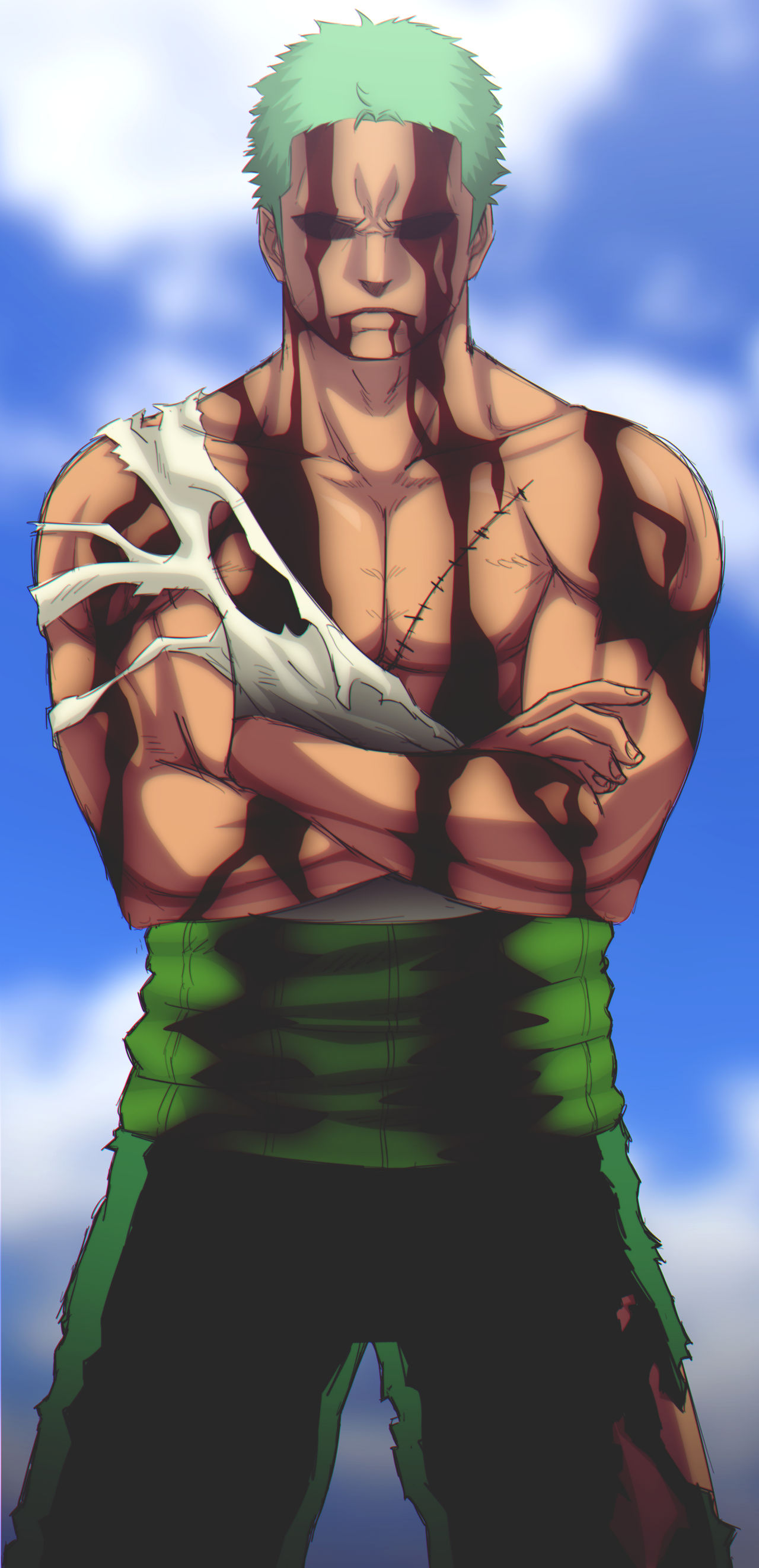 Roronoa Zoro Nothing happened Redraw! by LucasAsn on DeviantArt