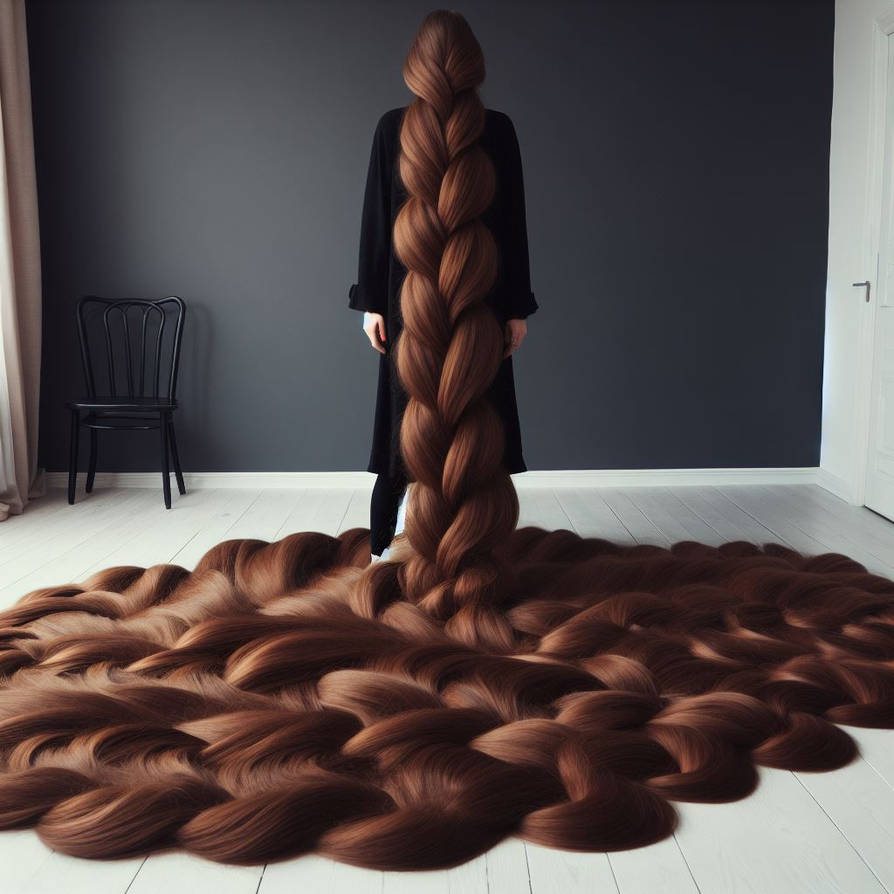 Rachel's braid covers the floor by Valluutchzaere on DeviantArt