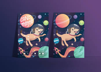 Canis Major Constellation Poster by Setherpiece