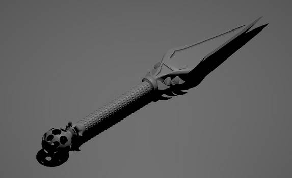 Rose Kunai (WIP- Blender screenshot)