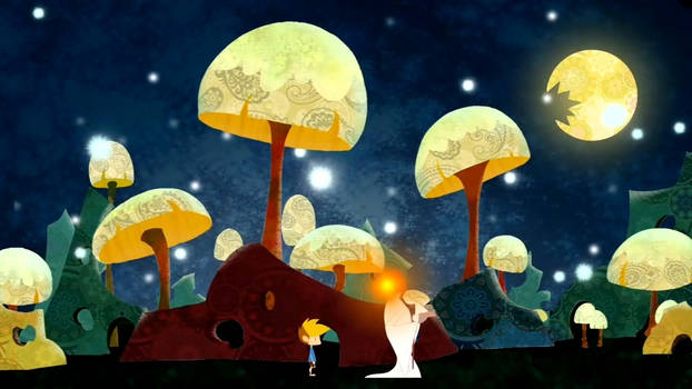 one scene in my animation-the magic lamp