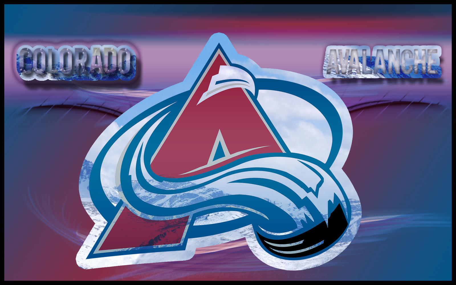 Colorado Avalanche Ice Logo Wallpaper by DenverSportsWalls on DeviantArt