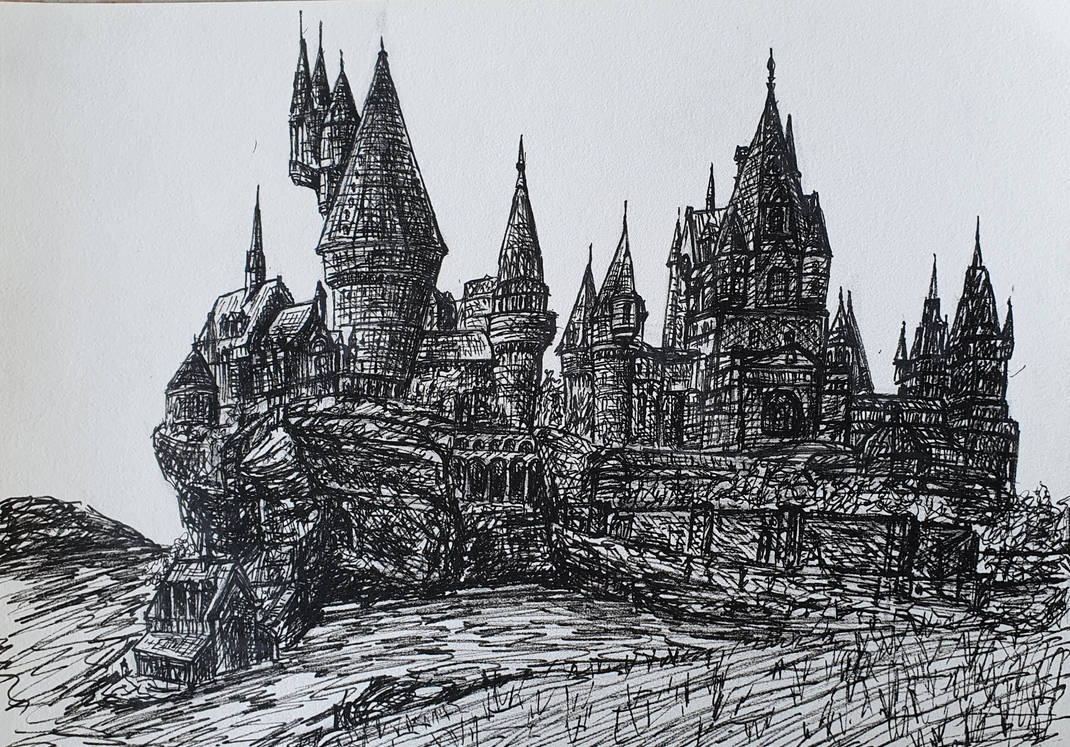Hogwarts Castle Ink Drawing By Symen95 On DeviantArt hogwarts-castle-ink-drawing-by-symen95-on-deviantart