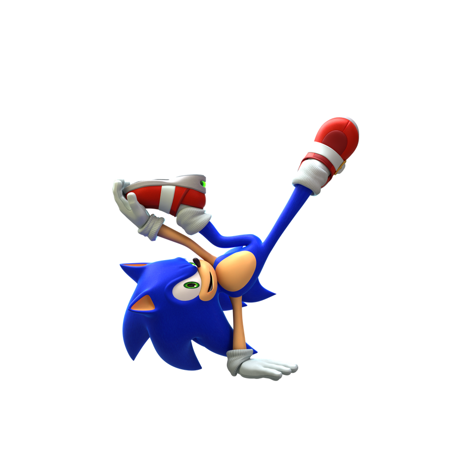 Break-dancing / Sonic Render (by me) by gaster-2 on DeviantArt