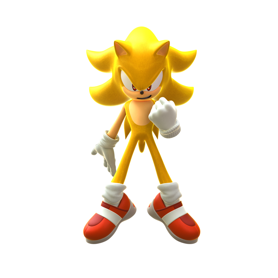 Super Sonic Render / Sonic Render (by Me) by gaster-2 on DeviantArt