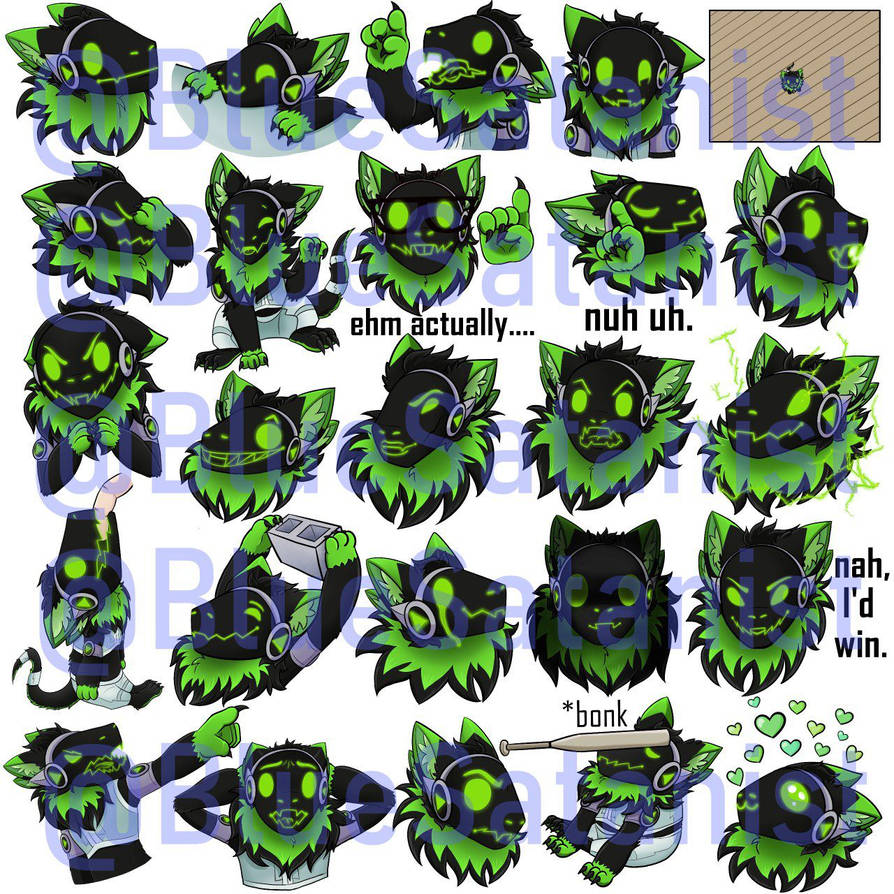 Stickers with Protogen commissions by BlueSatanist on DeviantArt