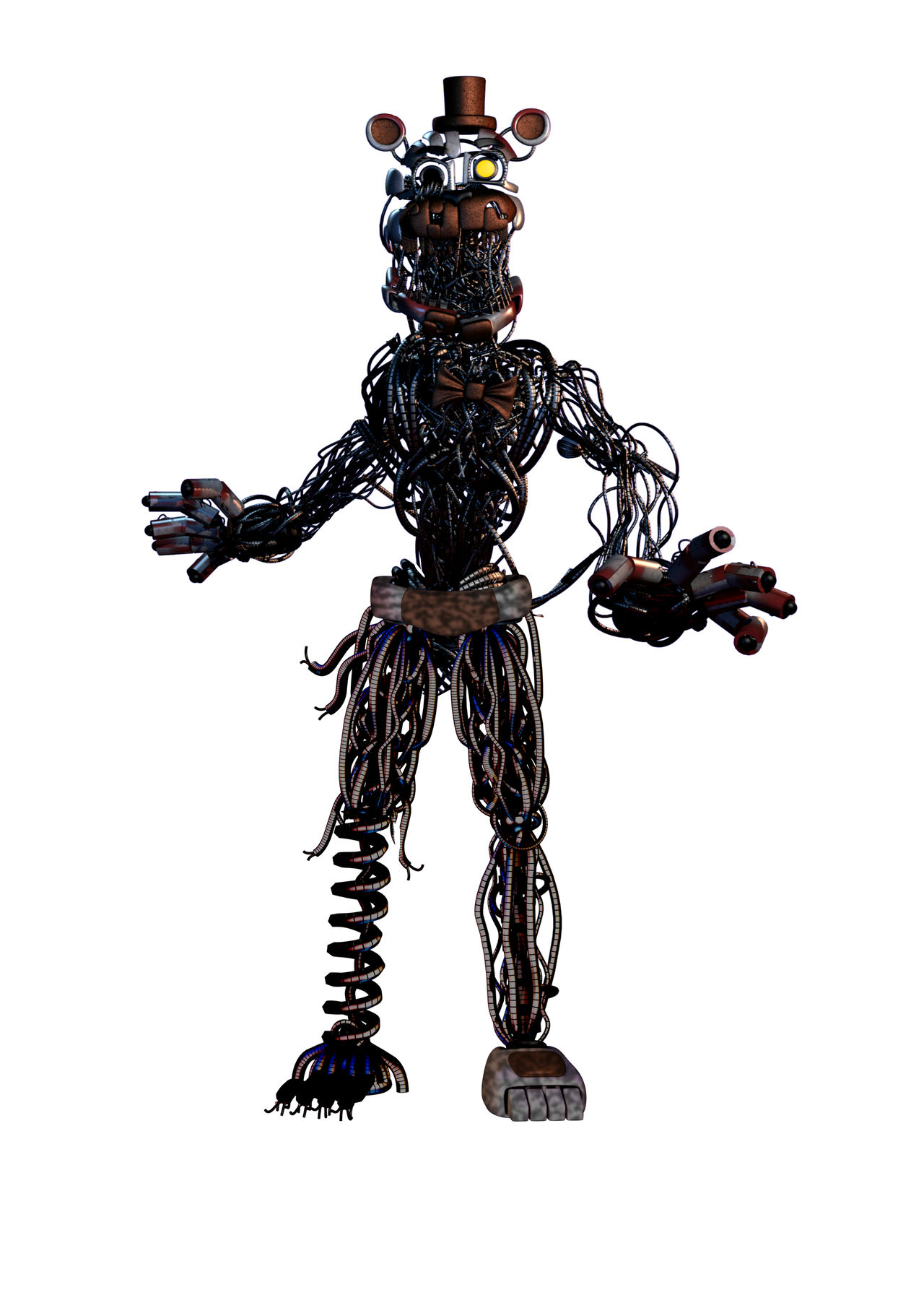 Molten Freddy v (Legs Version) transparent background PNG clipart