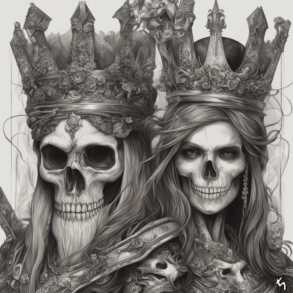 The Skull King and Queen by Sunflower0007 on DeviantArt