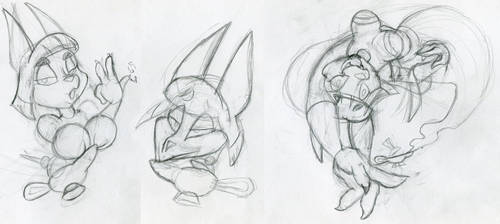 Ankhmara genie sketches