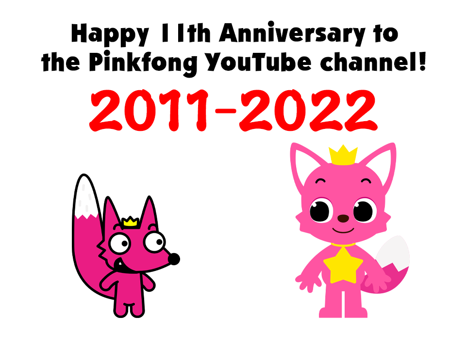 Pinkfong celebrates 11 years on YouTube! by mjhenry83 on DeviantArt