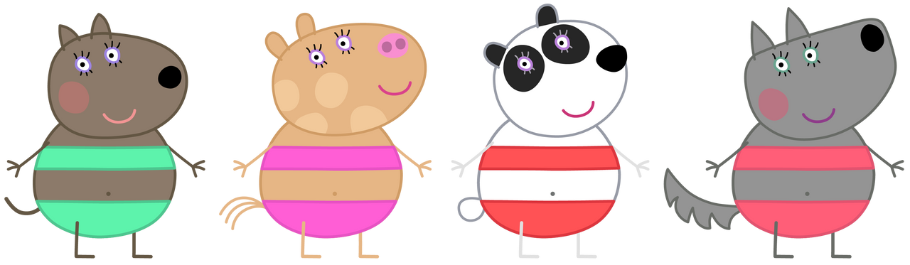 mummy pig swimsuit 2026 Four mummies wearing bikinis VECTOR ART by mjhenry83 on DeviantArt