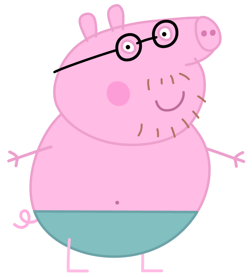 Daddy Pig s swimming costume VECTOR ART by mjhenry83 on DeviantArt