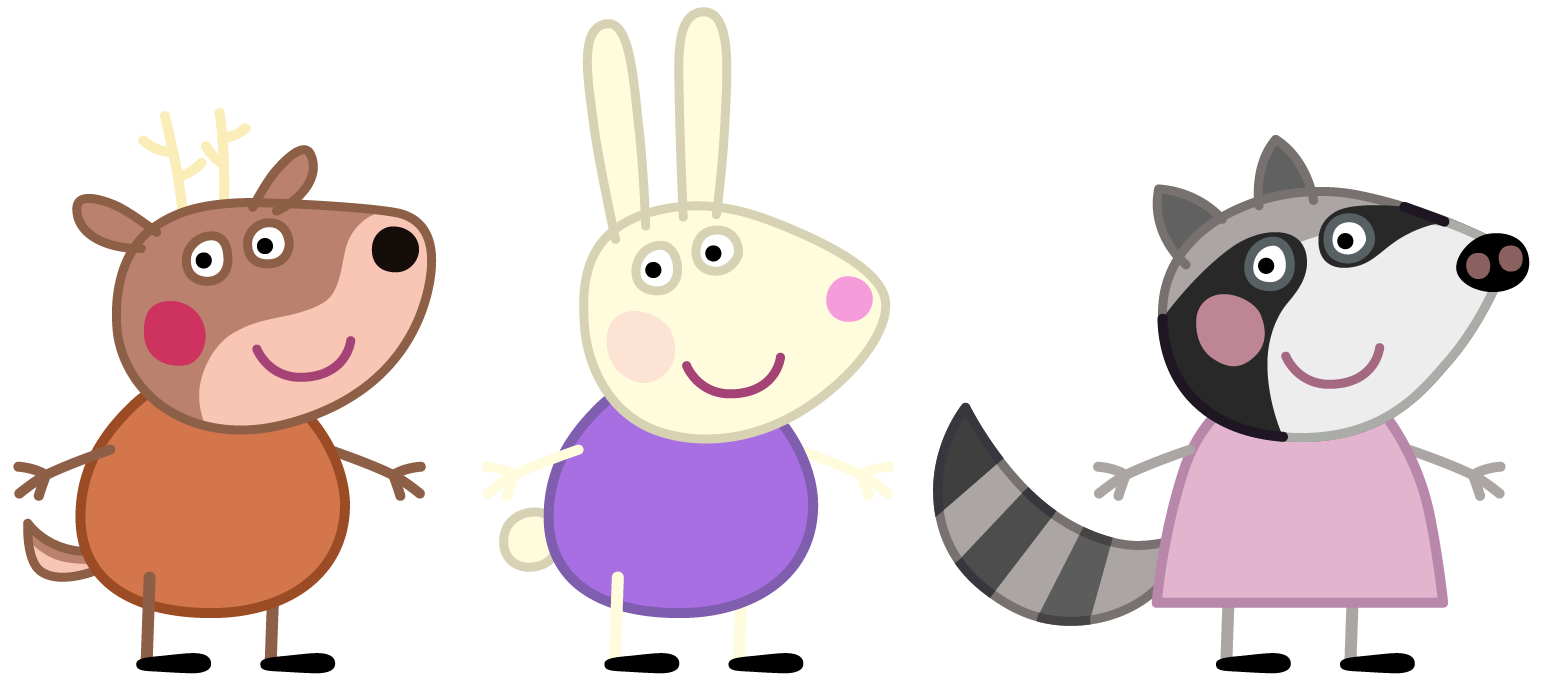 Ronald Reindeer, Ryder Rabbit, and Reese Raccoon by mjhenry83 on DeviantArt