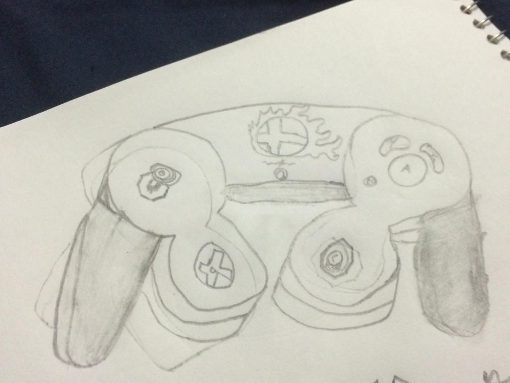 GameCube Controller Sketch by Nickster19 on DeviantArt