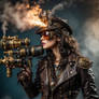 Steampunk time pirate