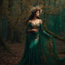 A dryad in her forest