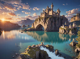 A majestic fairy tale castle