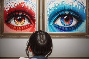 Default As the art critic gazes upon their own wor