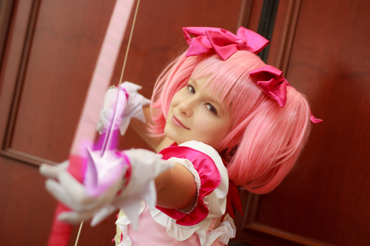 Madoka Kaname Shooting Arrow Cosplay Ikkicon VIII