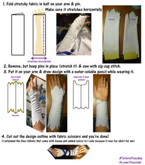 Arm Warmer Sewing Tutorial [Asuna Undine SAO]