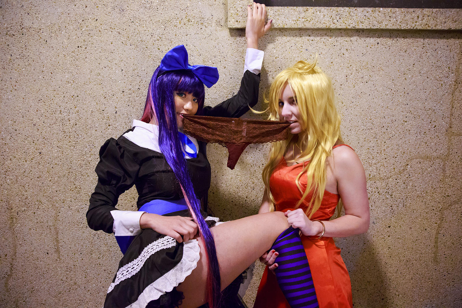 Panty and Stocking Sister Fanservice Cosplay