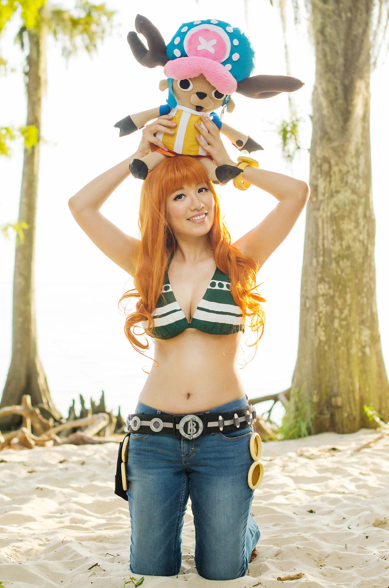 Nami One Piece Cosplay Chopper on top of Nami's Head, One Piece Cosplay by firecloak on DeviantArt