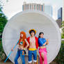 Nami, Luffy, Robin One Piece Cosplay Trio