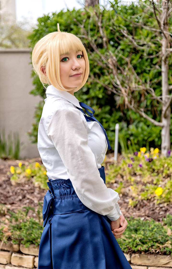 Saber - Fate Stay Night Casual Dress Cosplay by firecloak on DeviantArt