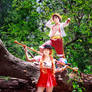 Nami and Luffy Whole Cake Island One Piece Cosplay
