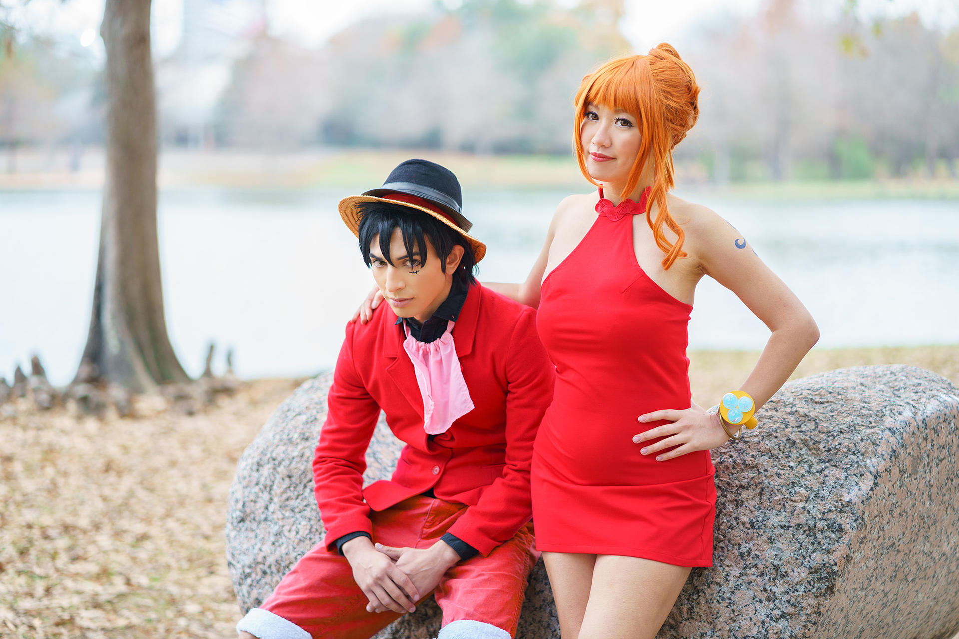 Nami and Luffy Gangsta Red Dress One Piece Cosplay by firecloak on DeviantArt Nami and Luffy Gangsta Red Dress One Piece Cosplay by firecloak on DeviantArt