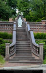 Virgin Mary Atop Marble Stairs by DamselStock