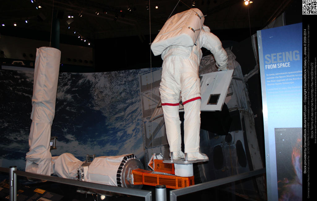 Astronaut Working in Orbit