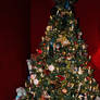 Elaborately Decorated Christmas Tree With Gifts