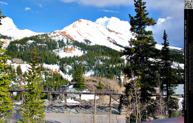 Red Mountain and Mining Ghost Town