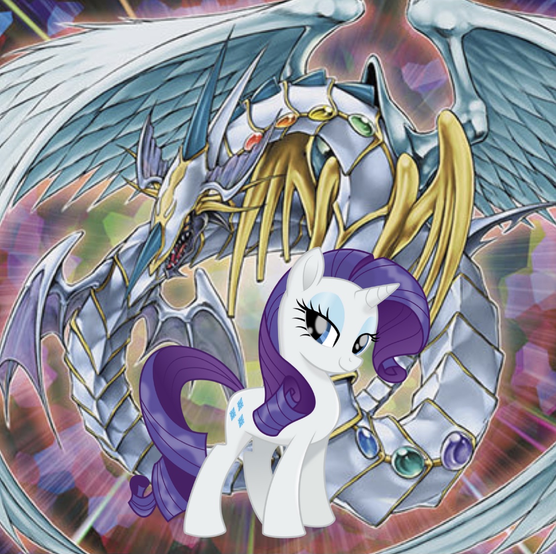 Dragon Rarity Rarity and Rainbow Dragon by GokaiSliver6 on DeviantArt