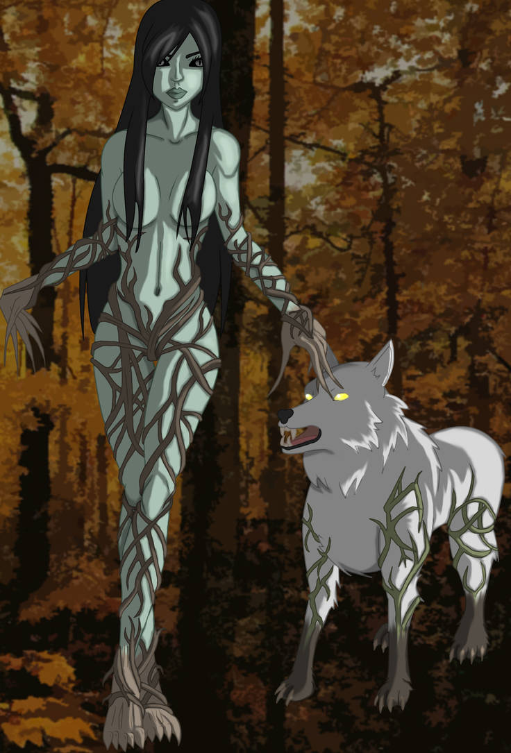 The lady of the forest and Witherfang.(Dragon Age) by NazukiM on DeviantArt...