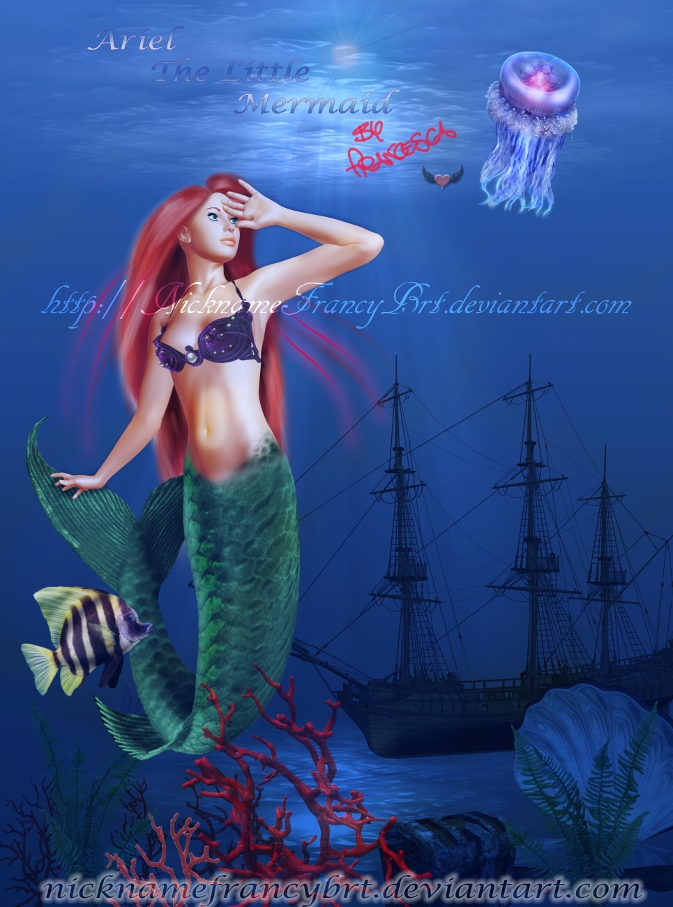 Ariel The Little Mermaid by Francesca