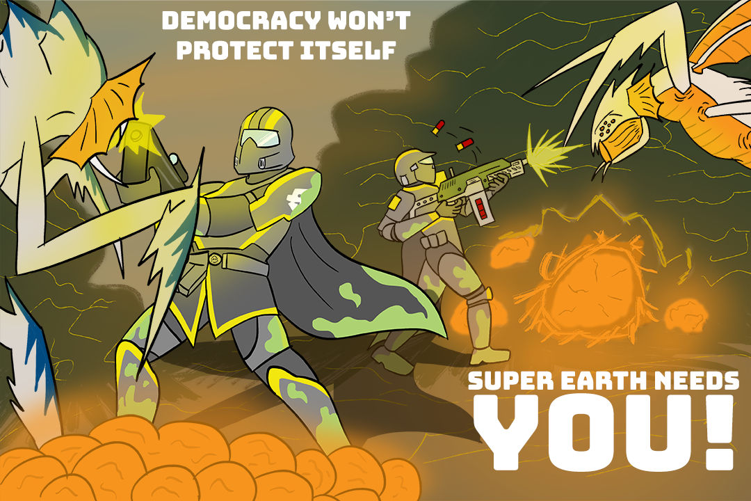 Helldivers 2 Terminids Propaganda by JoeyDraws95 on DeviantArt