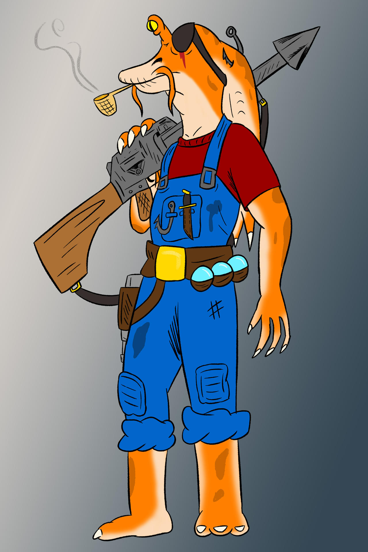 Gungan Fisherman by JoeyDraws95 on DeviantArt