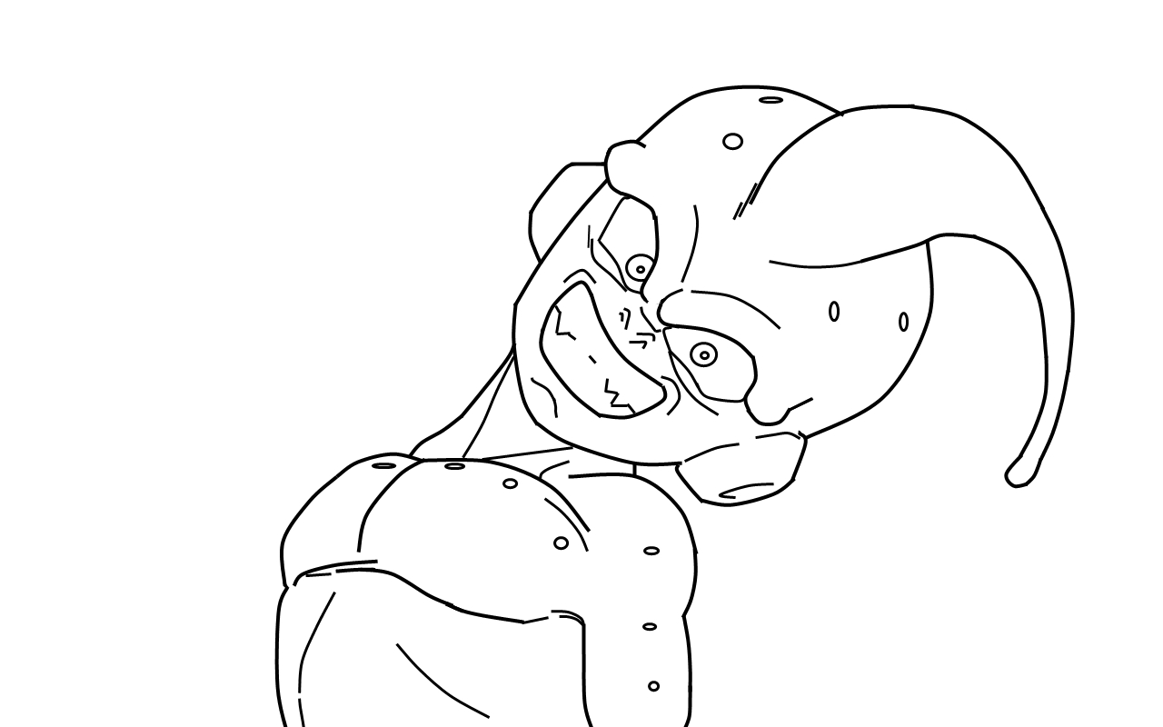 Kid Buu CloseUp_WIP