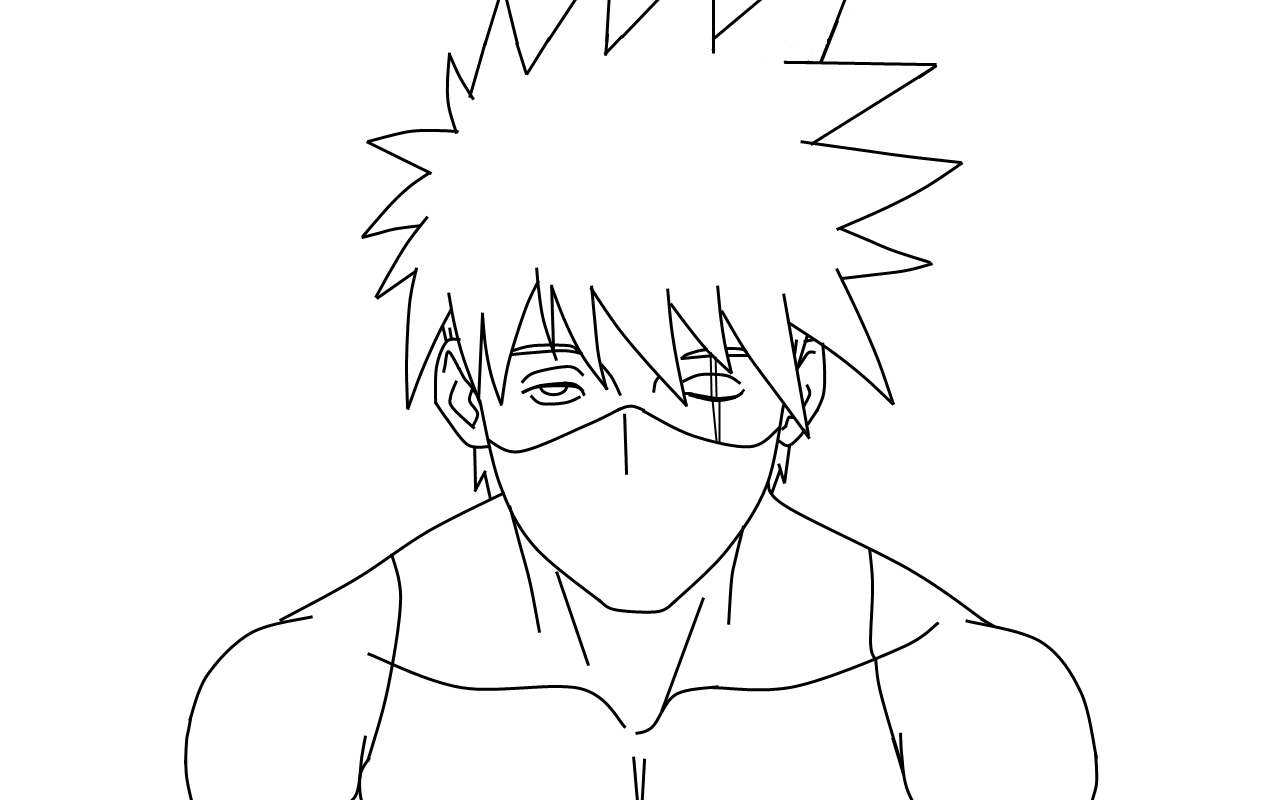 Kakashi without his Mask by Pia-sama on DeviantArt