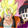 Goku and ChiChi: recolored