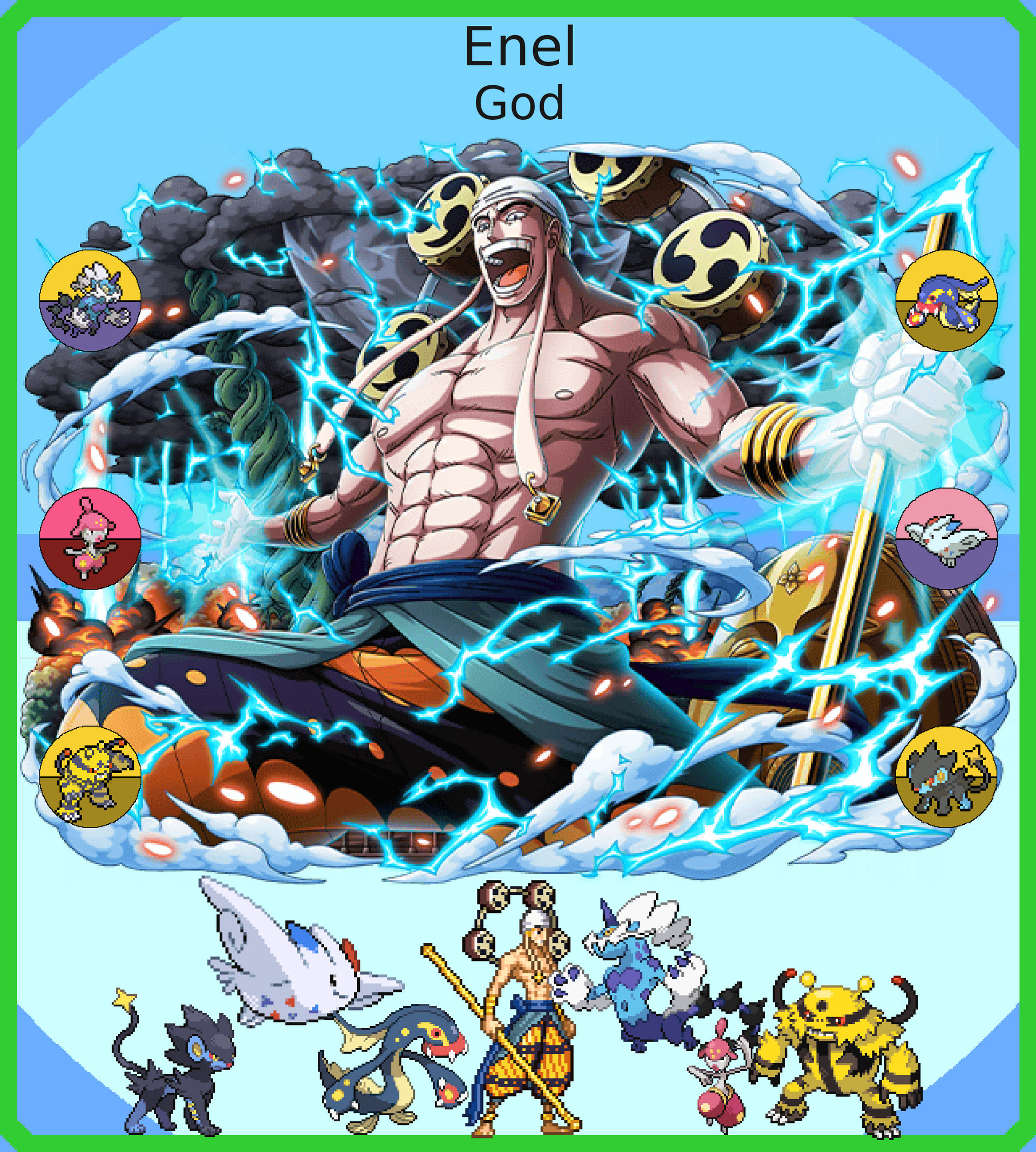 Enel and Zeus [OC] : r/OnePiece