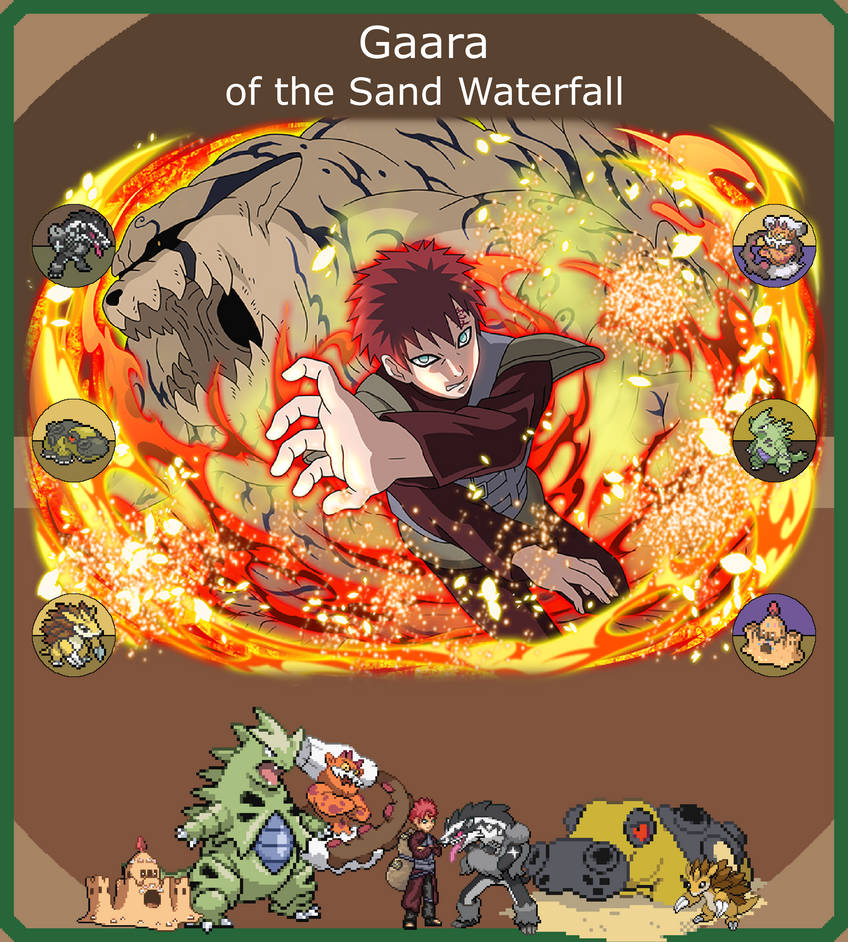 Gaara, Pokemon x Naruto Team by LuxrayHeart on DeviantArt