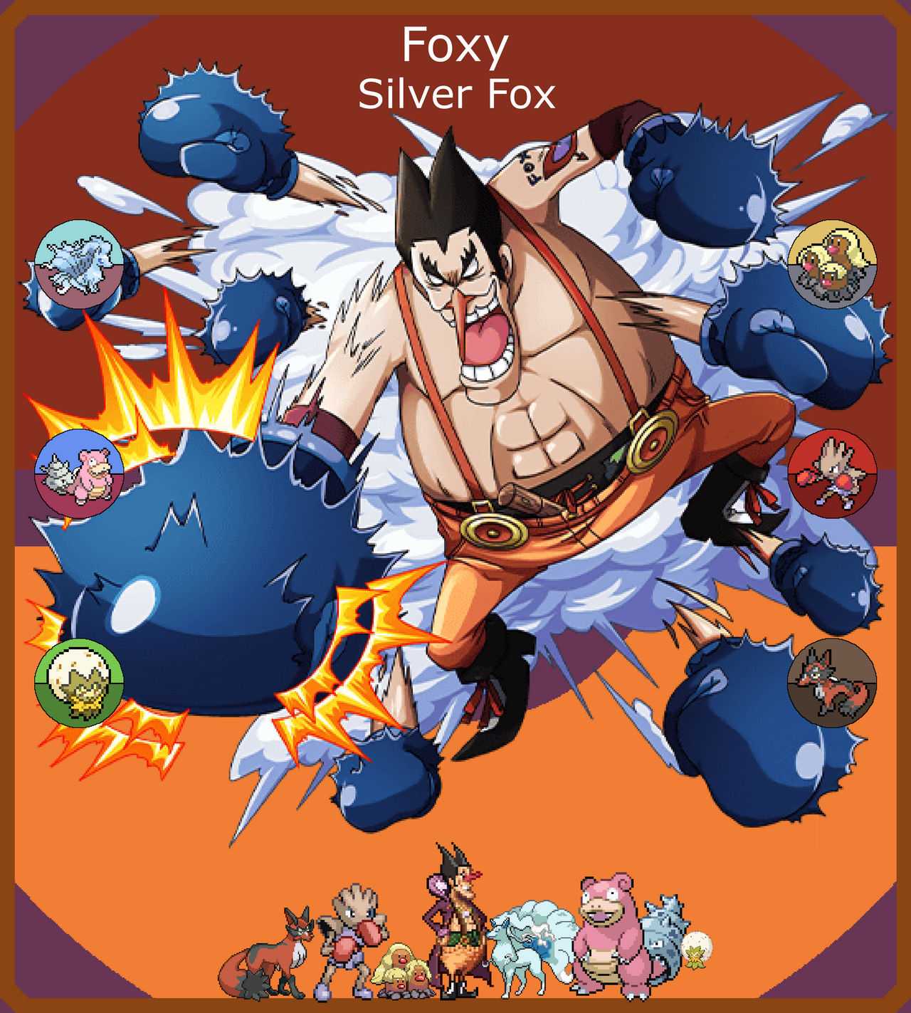 Foxy, Pokemon x One Piece Team by LuxrayHeart on DeviantArt